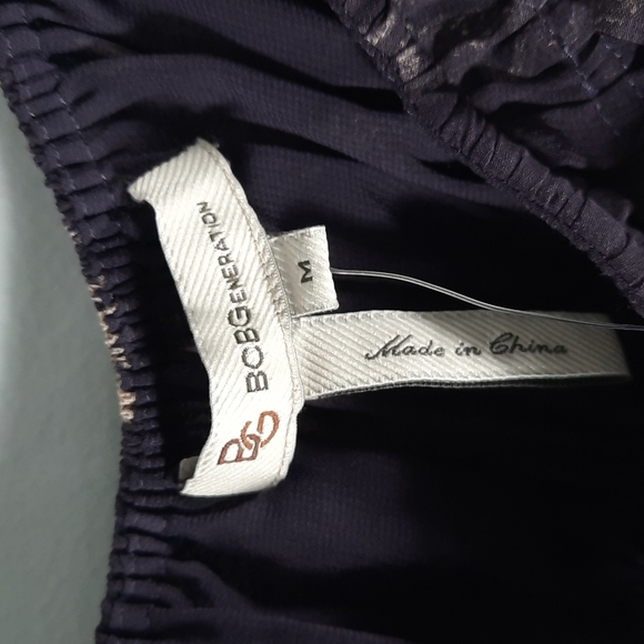 NWT BCBGENERATION CFT Puple/pink/cream / burgundy maxi dress SZ M - Picture 6 of 11